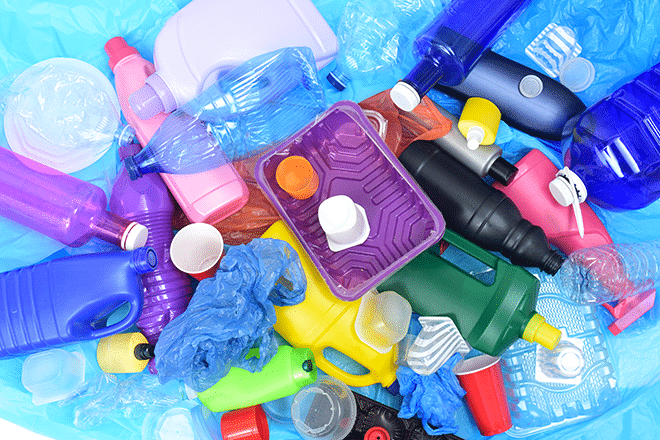 plastique recyclé Bouteilles plastiques à destination du recyclage